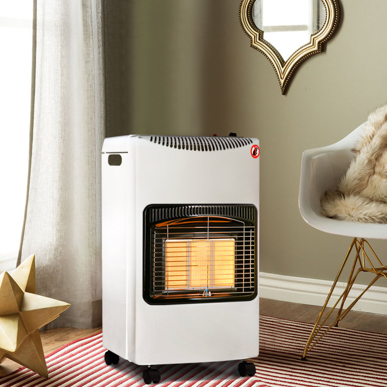 Symple Stuff Anayla 13,000 BTU Natural Gas Infrared Heater with Wheels